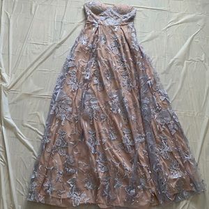 Purple laced long dress